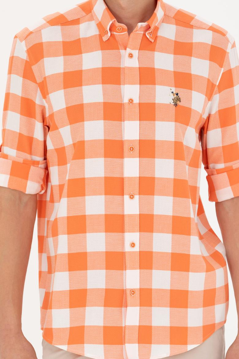 Erkek Turuncu Uzun Kollu Gömlek - 50264270033