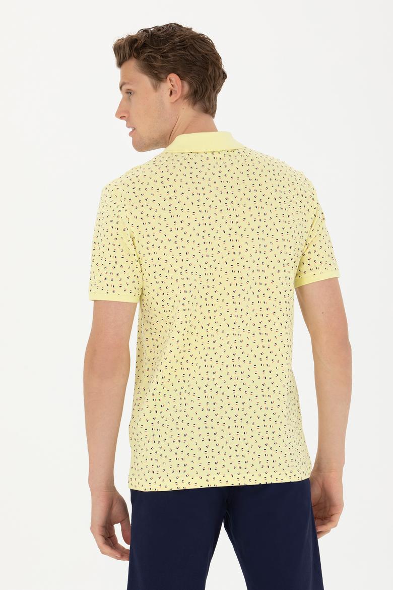 Erkek Açık Sarı Polo Yaka Tişört - 50263269023