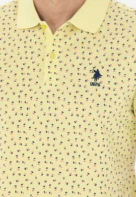 Erkek Açık Sarı Polo Yaka Tişört - 50263269023