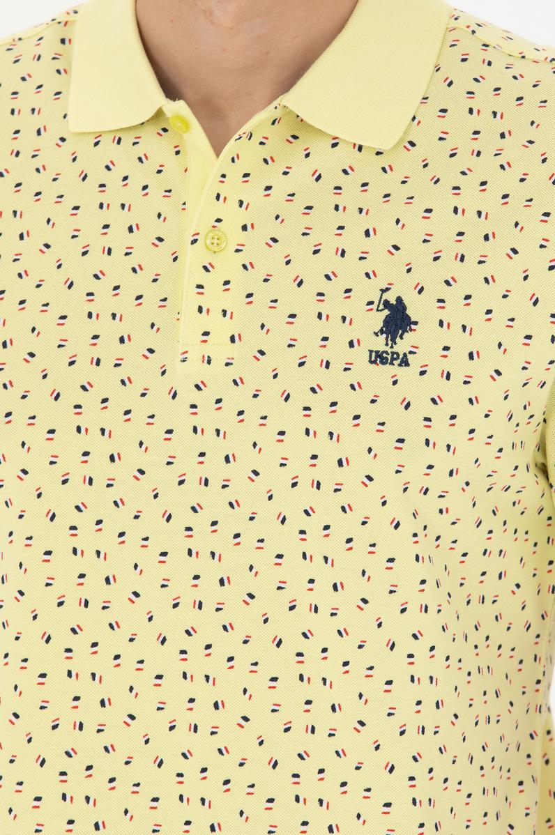 Erkek Açık Sarı Polo Yaka Tişört