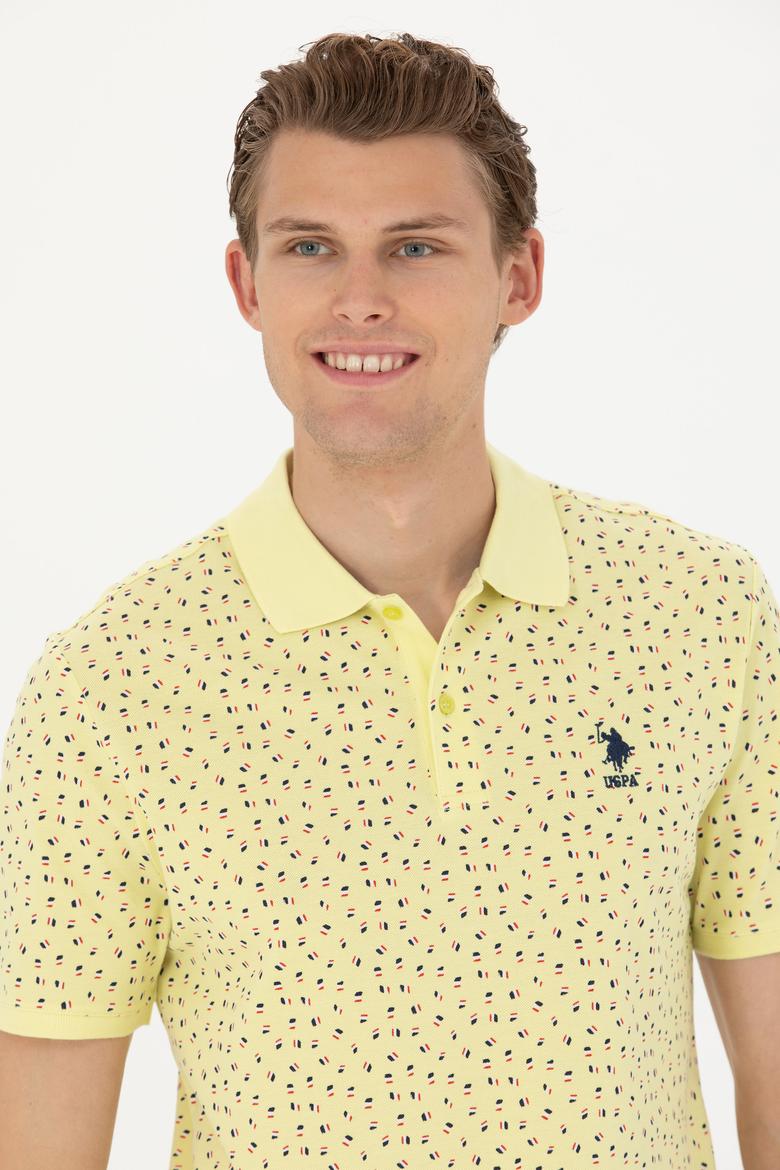 Erkek Açık Sarı Polo Yaka Tişört