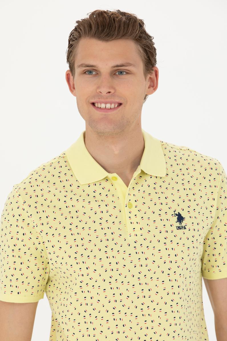 Erkek Açık Sarı Polo Yaka Tişört