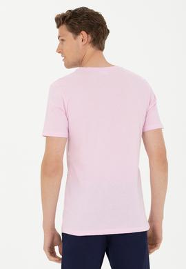 Erkek Manolya Bisiklet Yaka Tişört - 50263395024