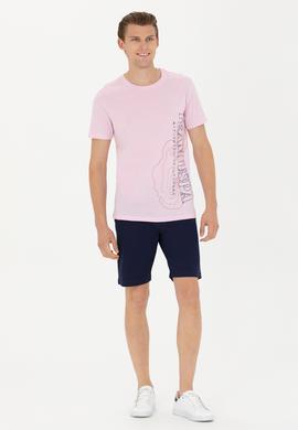 Erkek Manolya Bisiklet Yaka Tişört - 50263395024