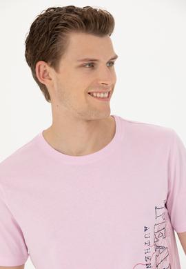 Erkek Manolya Bisiklet Yaka Tişört - 50263395024