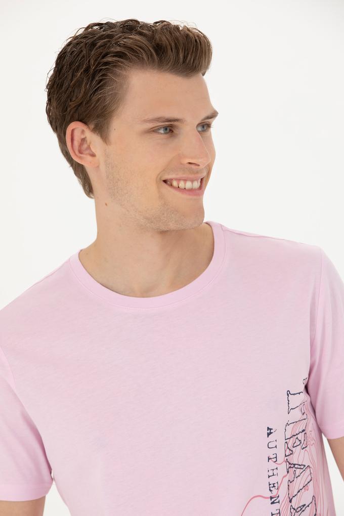 Erkek Manolya Bisiklet Yaka Tişört