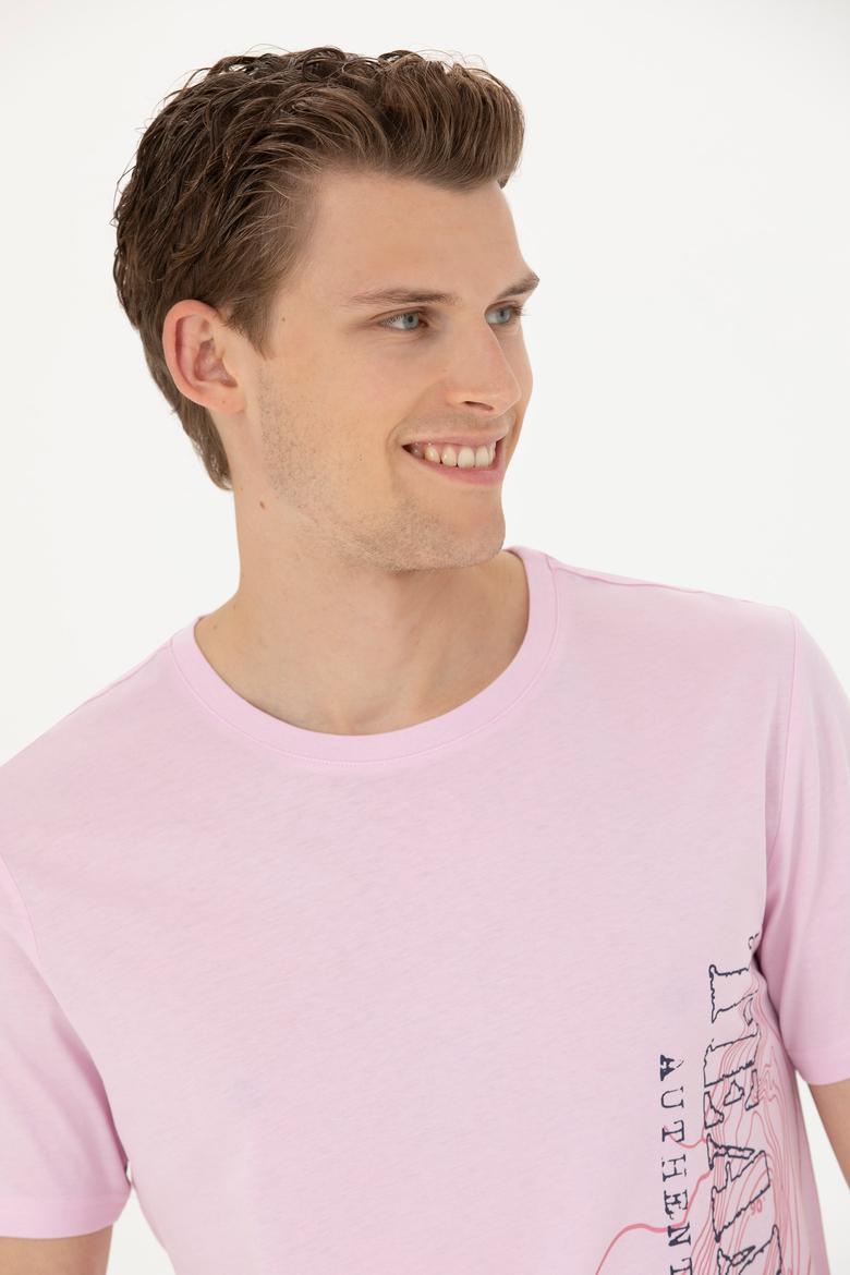 Erkek Manolya Bisiklet Yaka Tişört