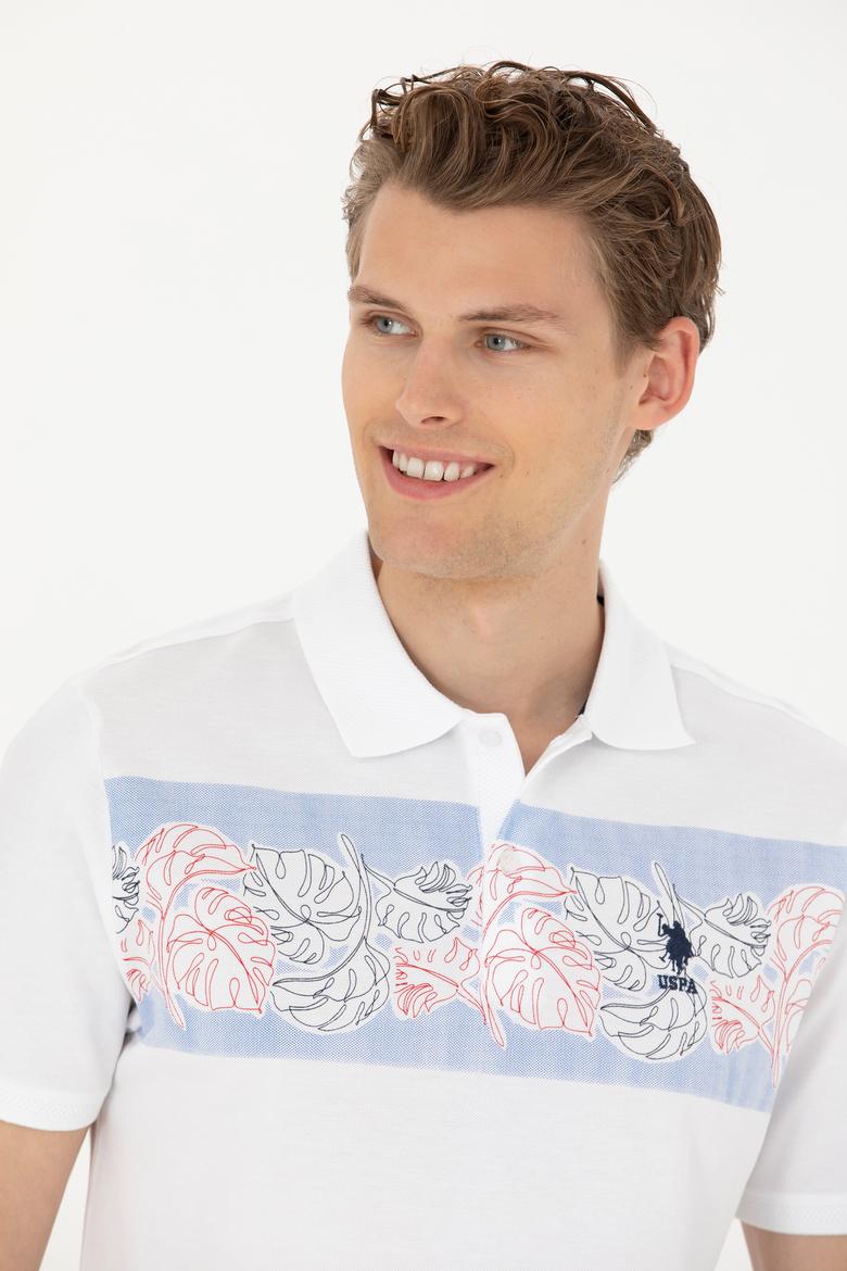 Erkek Beyaz Polo Yaka Tişört - 50263512003