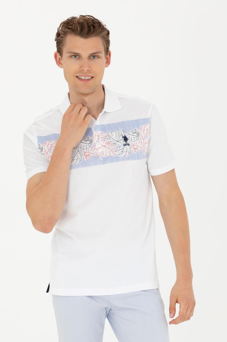 Erkek Beyaz Polo Yaka Tişört