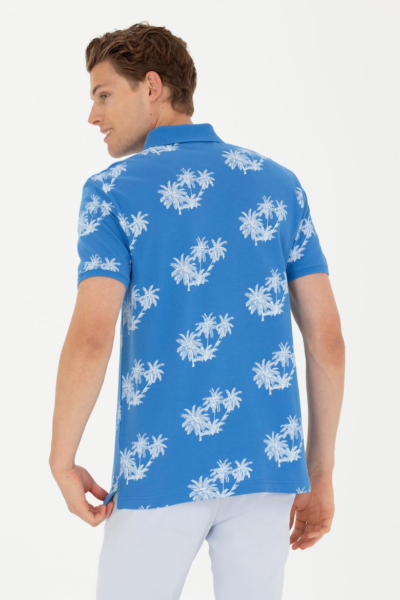 Erkek Saks Polo Yaka Tişört - 50263540025