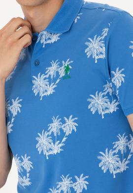 Erkek Saks Polo Yaka Tişört - 50263540025