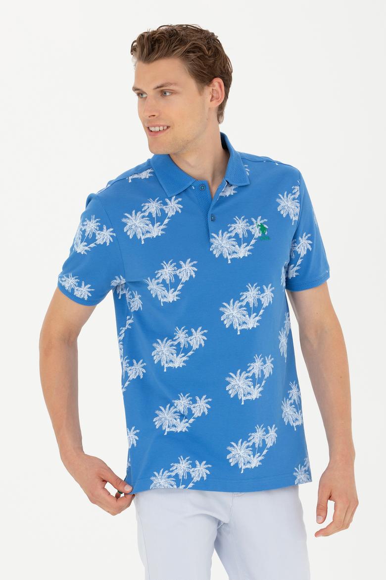 Erkek Saks Polo Yaka Tişört - 50263540025