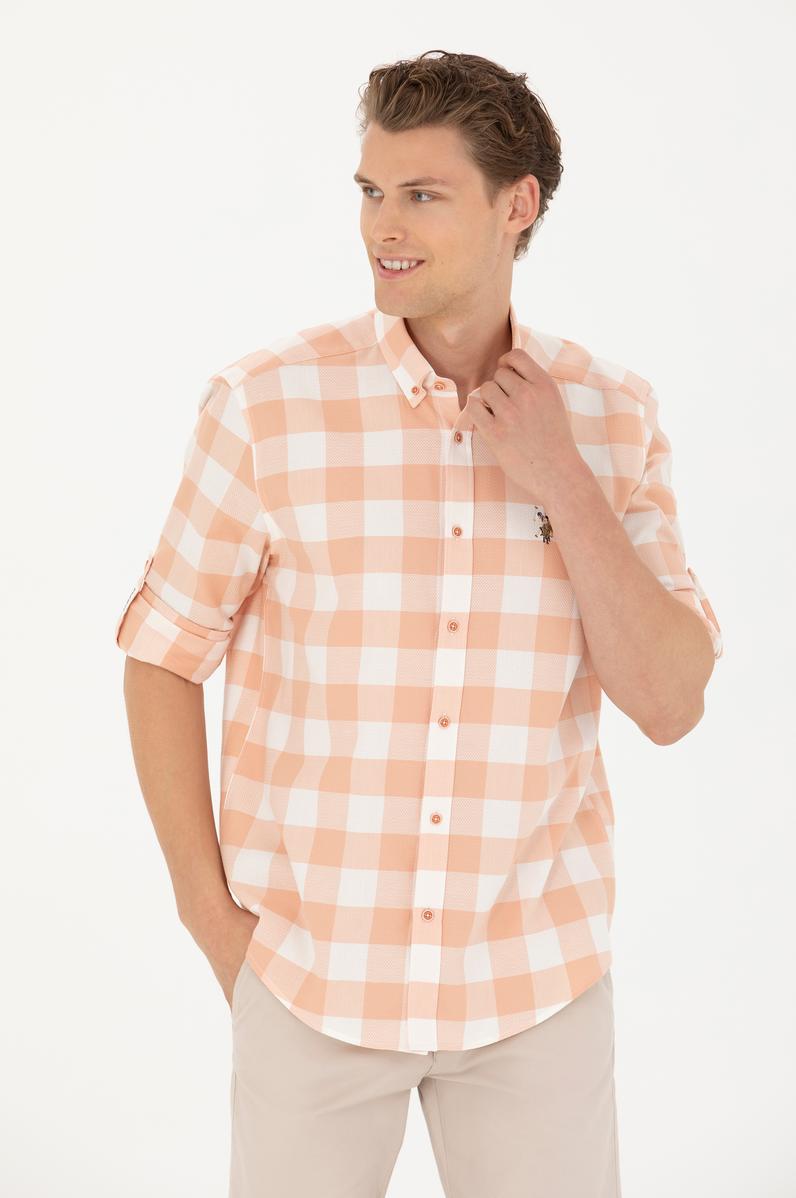 Erkek Pudra Uzun Kollu Gömlek