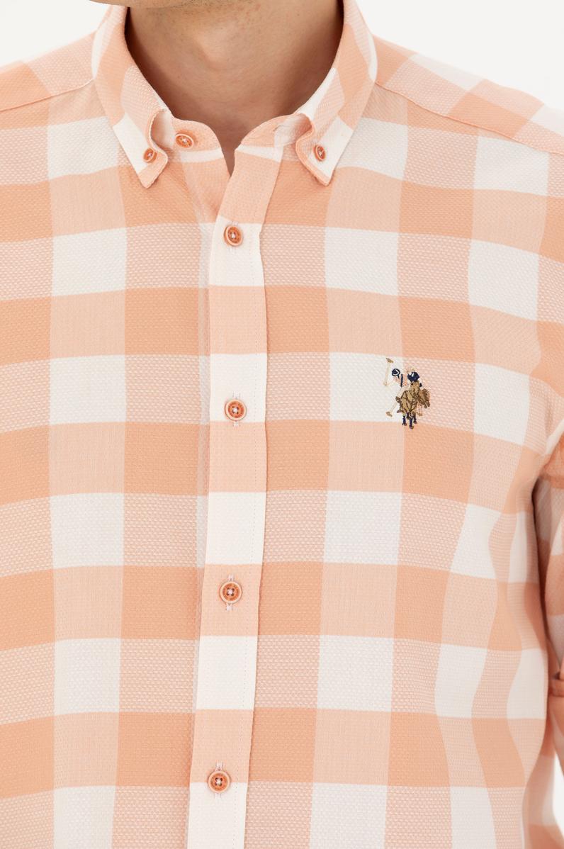 Erkek Pudra Uzun Kollu Gömlek