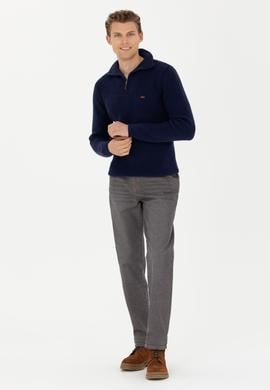 Erkek Lacivert Jean Pantolon - 50272548042