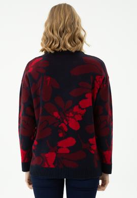 Kadın Lacivert Bisiklet Yaka Kazak - 50272036006