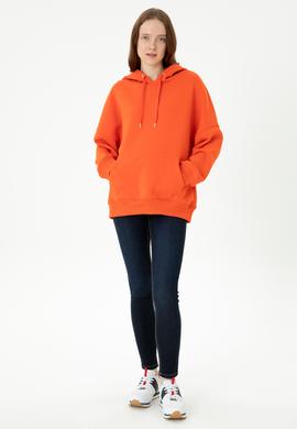 Kadın Turuncu Sweatshirt - 50273081060