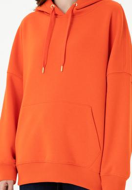 Kadın Turuncu Sweatshirt - 50273081060