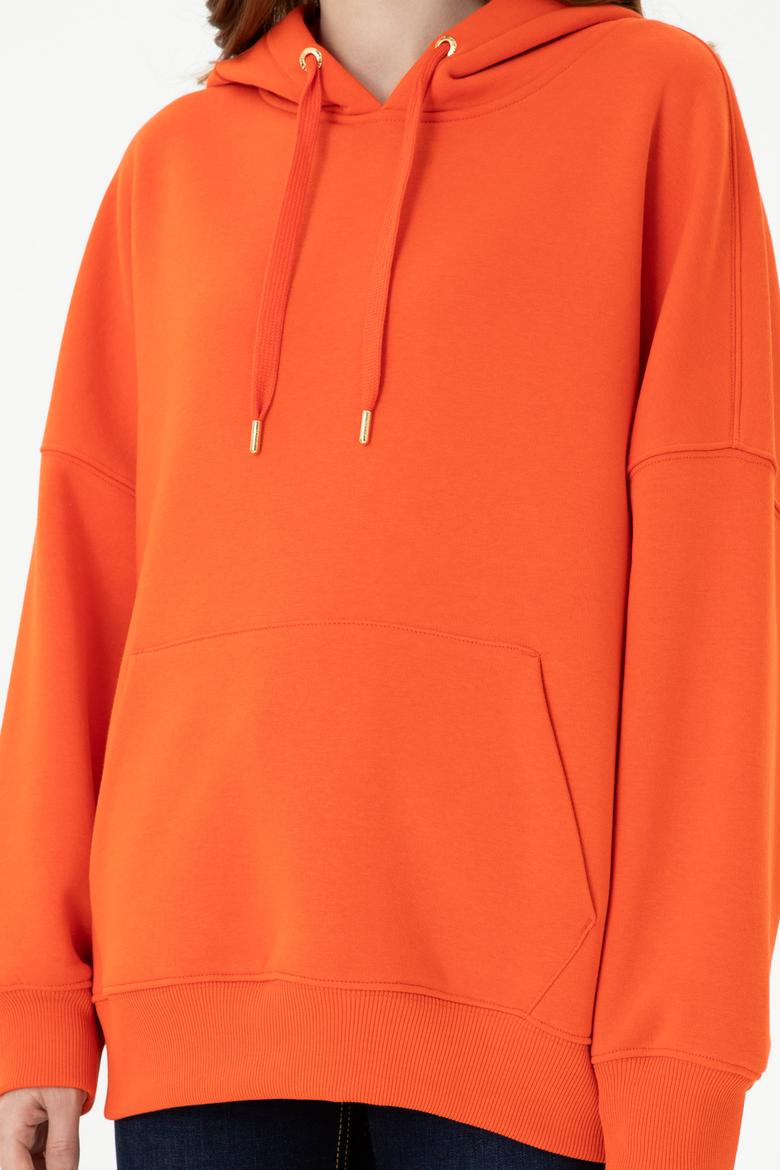 Kadın Turuncu Sweatshirt - 50273081060