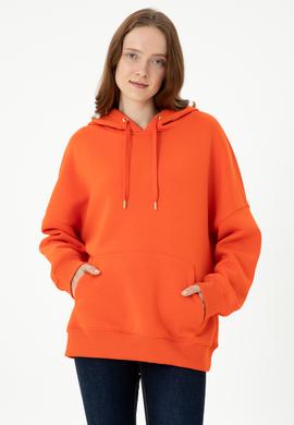 Kadın Turuncu Sweatshirt - 50273081060