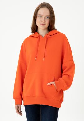 Kadın Turuncu Sweatshirt - 50273081060