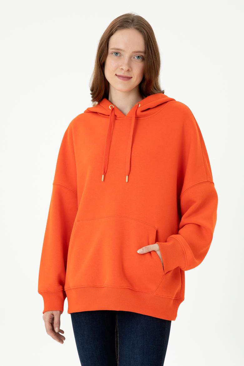 Kadın Turuncu Sweatshirt
