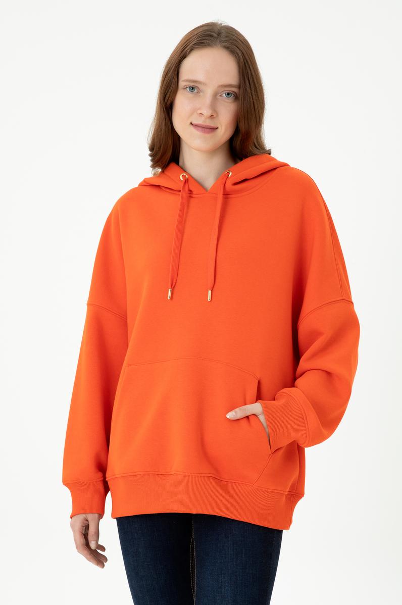 Kadın Turuncu Sweatshirt
