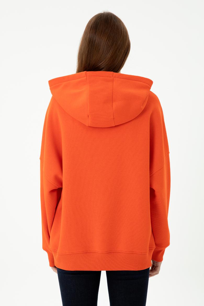 Kadın Turuncu Sweatshirt - 50273081060
