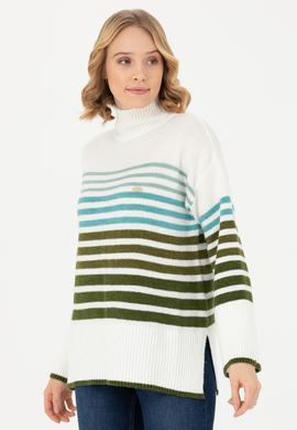 Kadın Kum Balıkçı Yaka Kazak - 50269502001