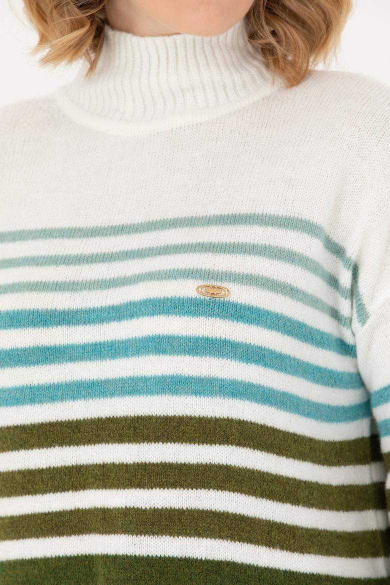 Kadın Kum Balıkçı Yaka Kazak - 50269502001