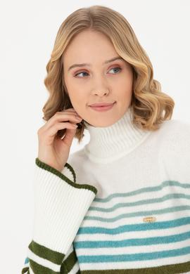 Kadın Kum Balıkçı Yaka Kazak - 50269502001