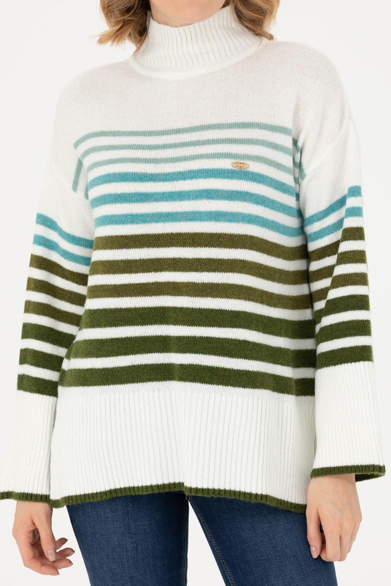 Kadın Kum Balıkçı Yaka Kazak - 50269502001