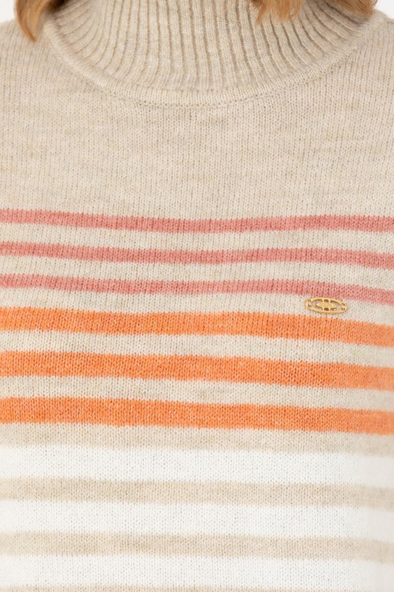 Kadın Taş Balıkçı Yaka Kazak - 50269502018