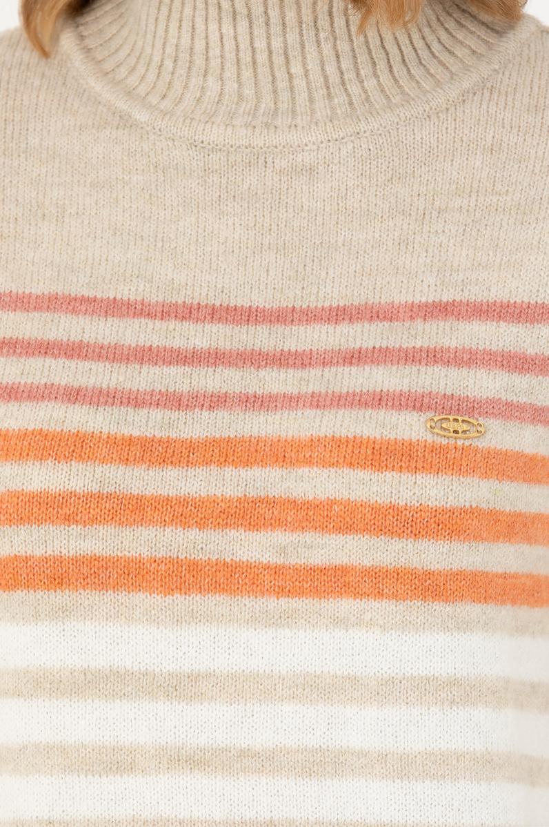 Kadın Taş Balıkçı Yaka Kazak