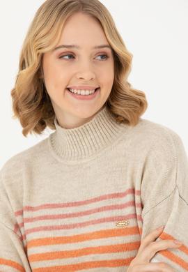 Kadın Taş Balıkçı Yaka Kazak - 50269502018