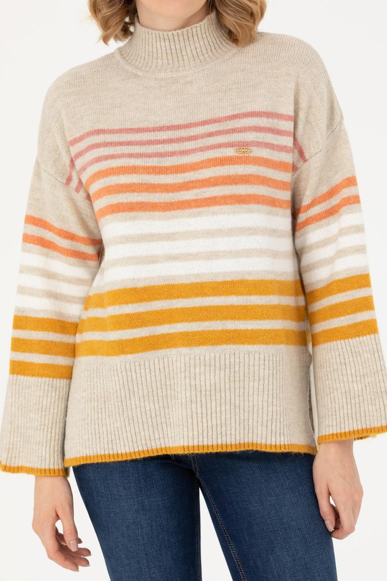 Kadın Taş Balıkçı Yaka Kazak - 50269502018