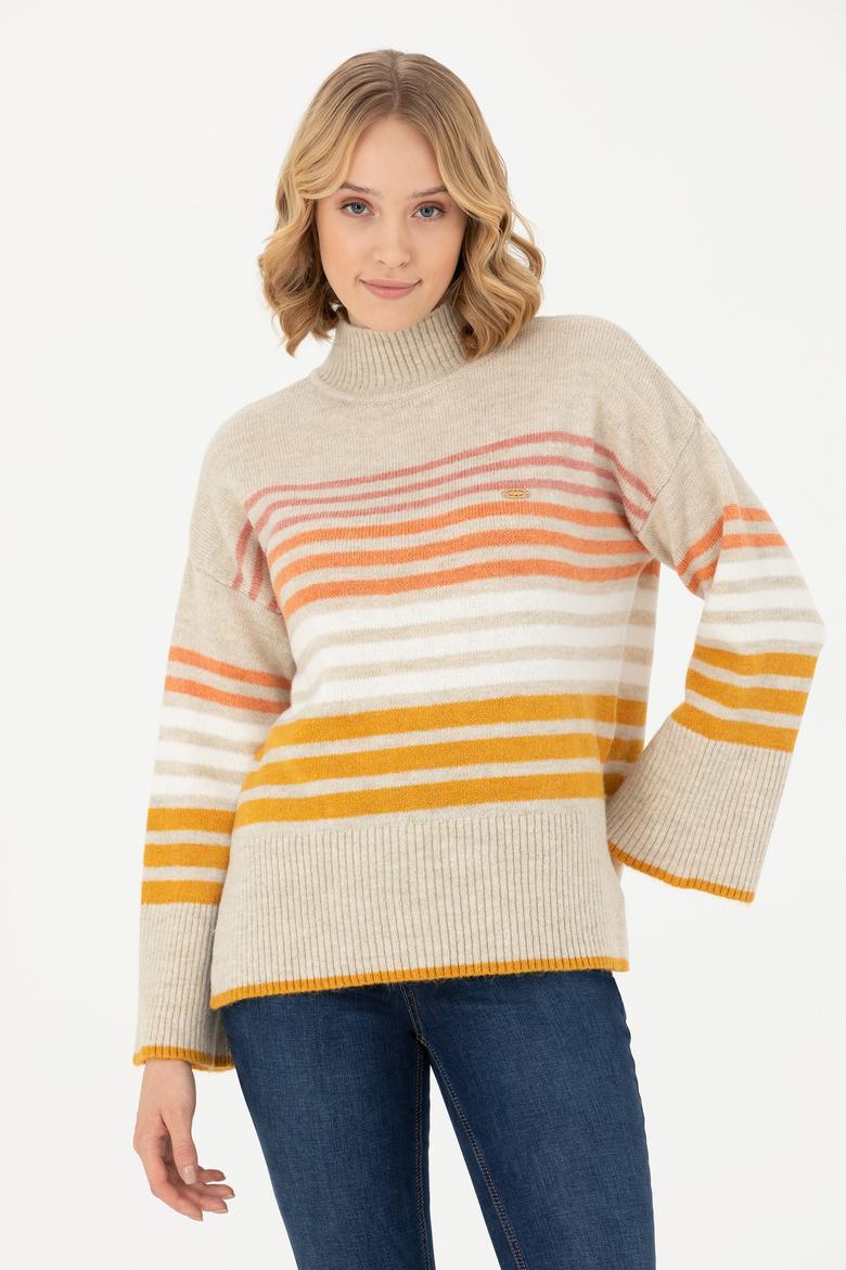 Kadın Taş Balıkçı Yaka Kazak - 50269502018