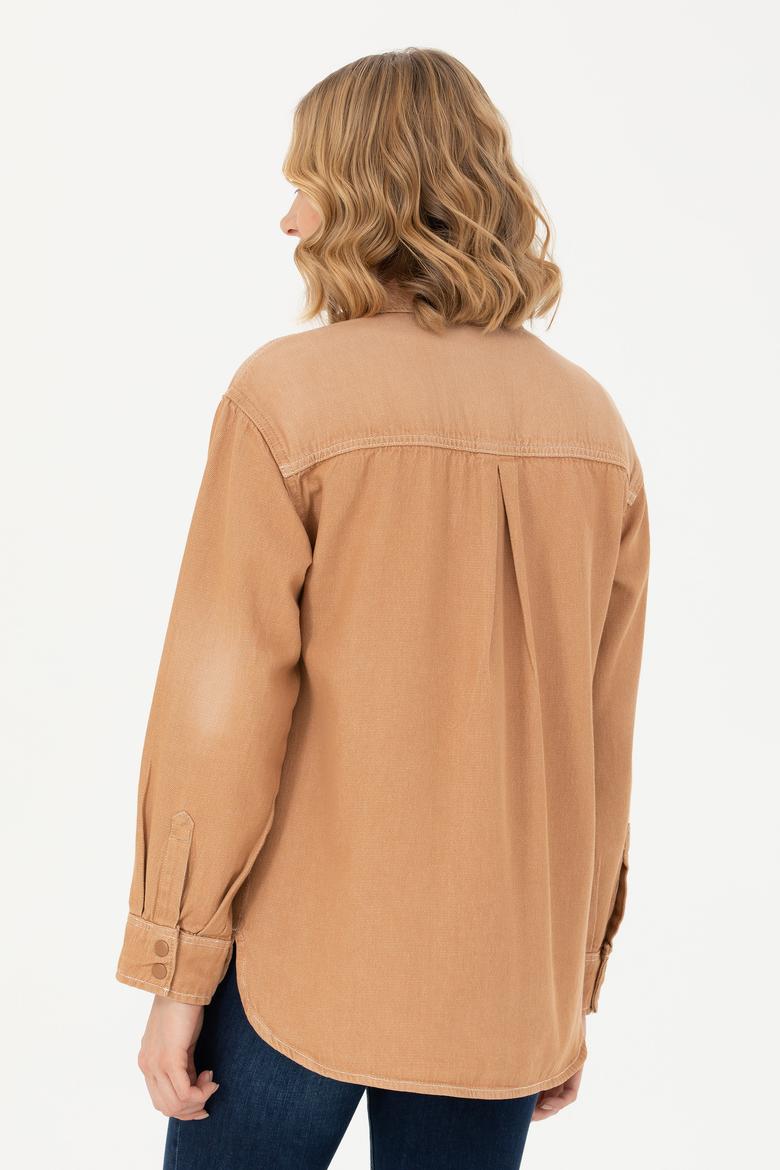 Kadın Camel Jean Gömlek - 50271442012