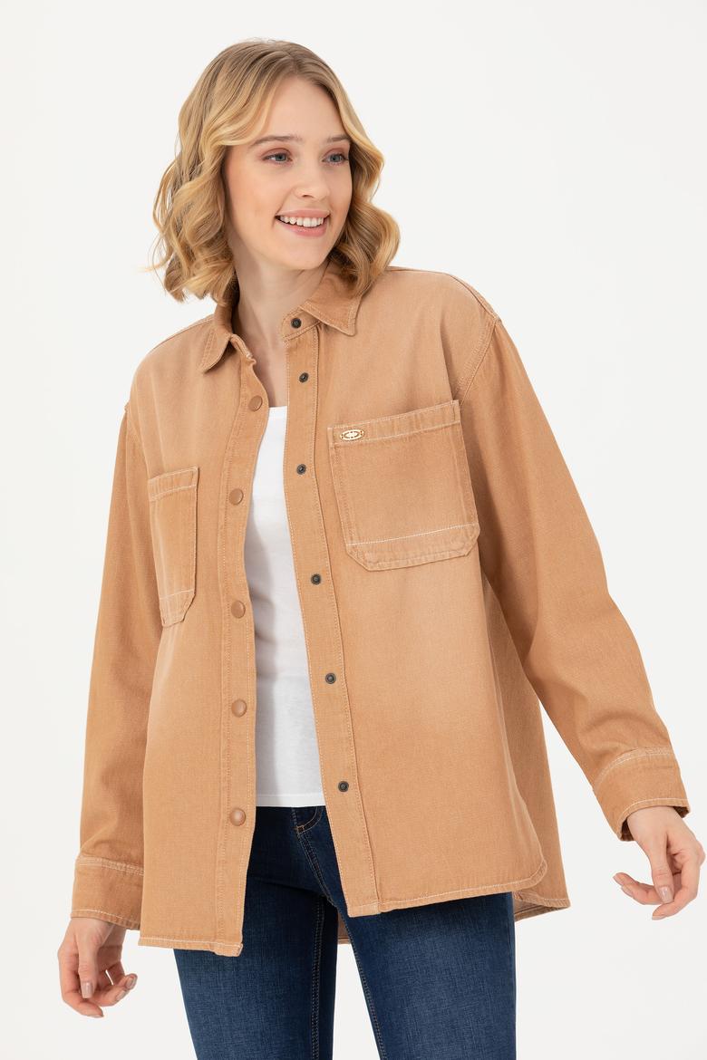 Kadın Camel Jean Gömlek - 50271442012