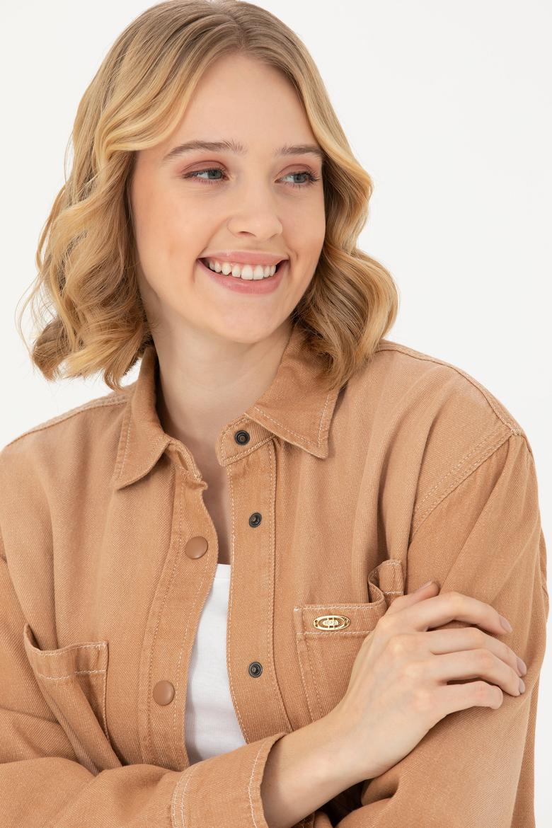 Kadın Camel Jean Gömlek - 50271442012