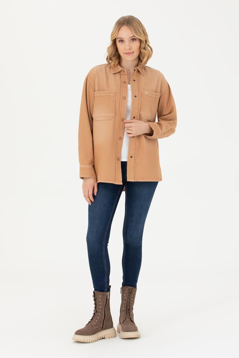 Kadın Camel Jean Gömlek - 50271442012