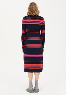 Kadın Lacivert Triko Elbise - 50270463003