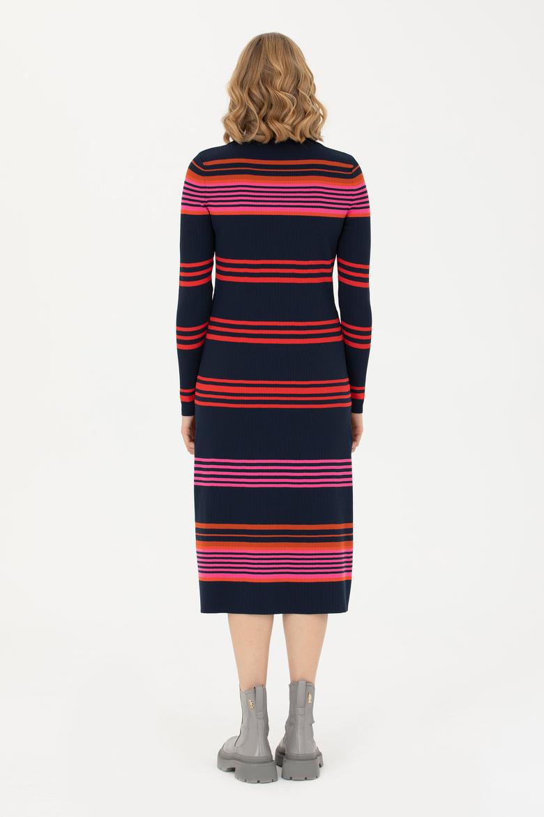 Kadın Lacivert Triko Elbise - 50270463003