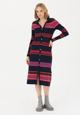 Kadın Lacivert Triko Elbise - 50270463003