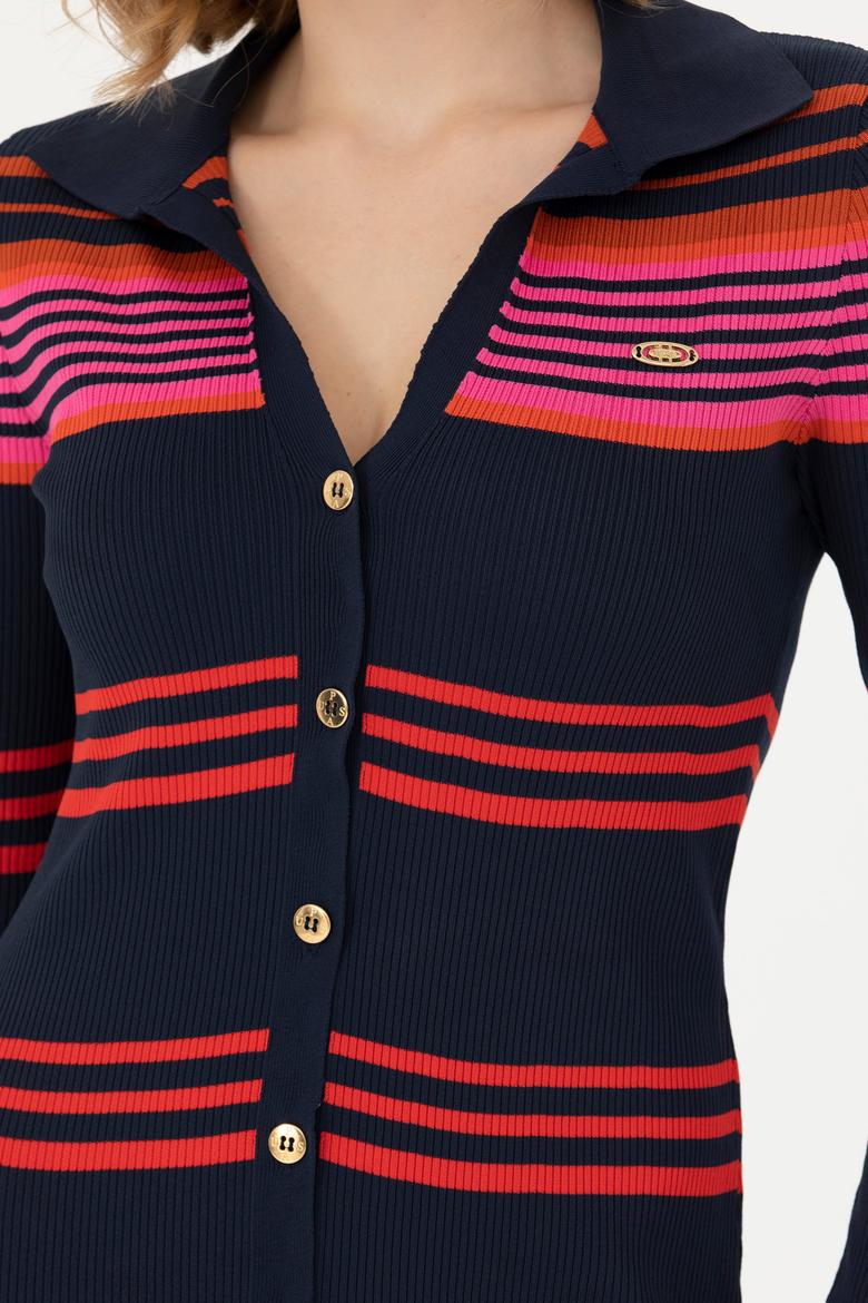 Kadın Lacivert Triko Elbise - 50270463003