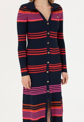 Kadın Lacivert Triko Elbise - 50270463003