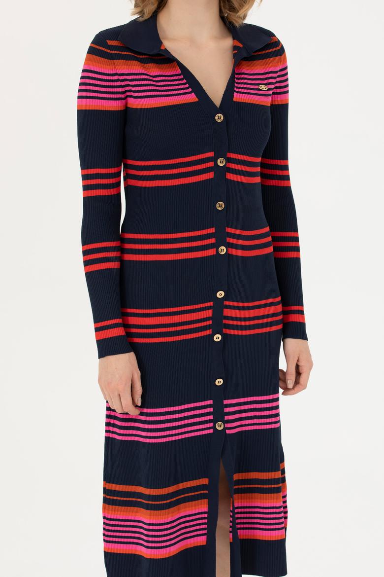 Kadın Lacivert Triko Elbise - 50270463003