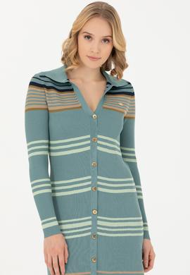 Kadın Petrol Triko Elbise - 50270463011