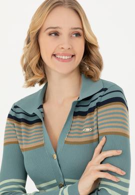 Kadın Petrol Triko Elbise - 50270463011