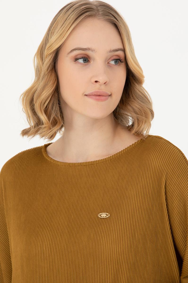 Kadın Açık Haki Sweatshirt